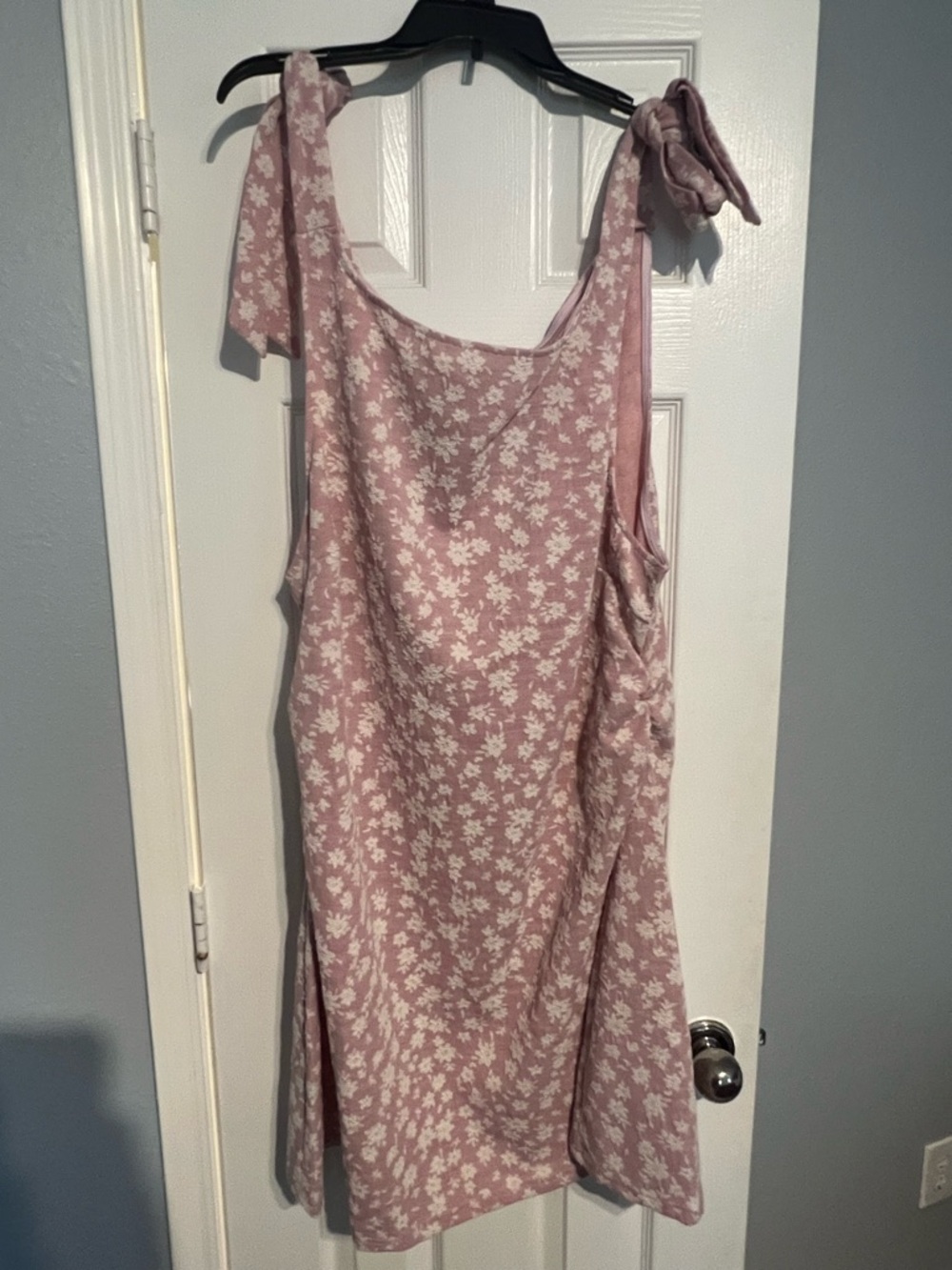 Cider Pink Floral Tie-Shoulder Dress